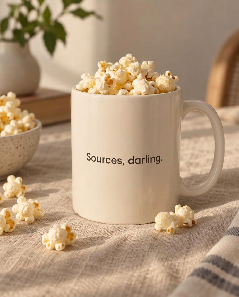 Sources, Darling Popcorn Mug